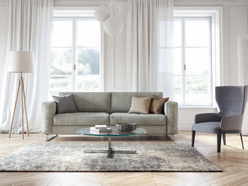 area rug in living room on Wade Hampton Blvd Ste area