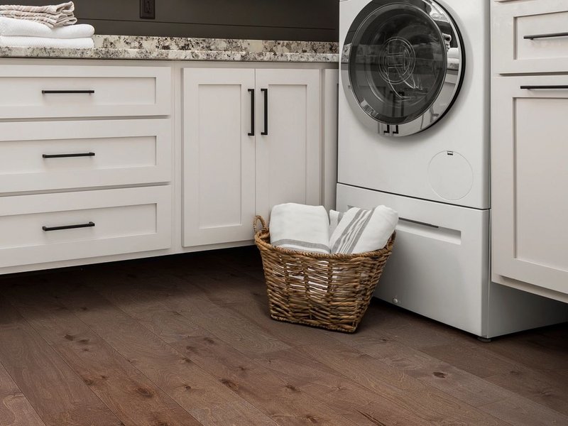 bathroom vinyl flooring and washing machine on Wade Hampton Blvd Ste area